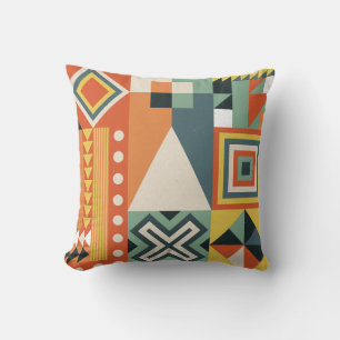 Geometric shapes, flat simple background. cushion