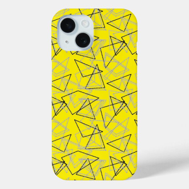 Geometric shapes in chalk on  Case-Mate iPhone case (Back)