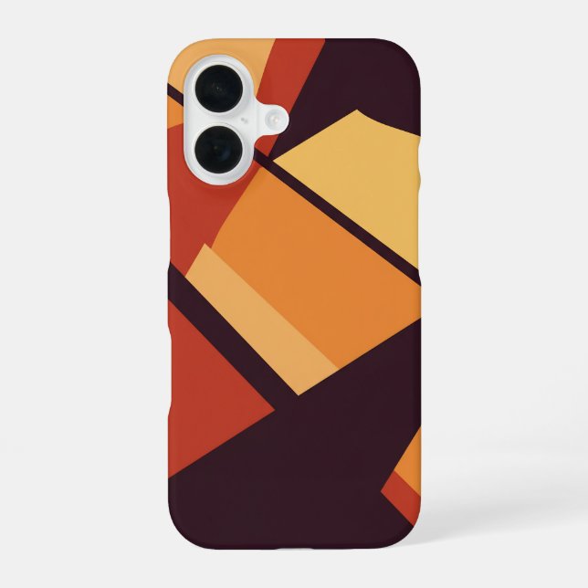 Geometric Shapes  iPhone 16 Case (Back)