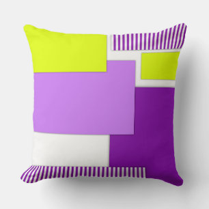 Geometric shapes made of multicolored paper cushion