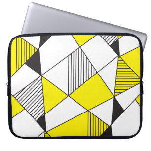 Geometric Shapes: Minimalist Seamless Pattern. Laptop Sleeve