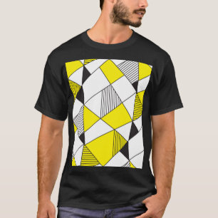 Geometric Shapes: Minimalist Seamless Pattern. T-Shirt