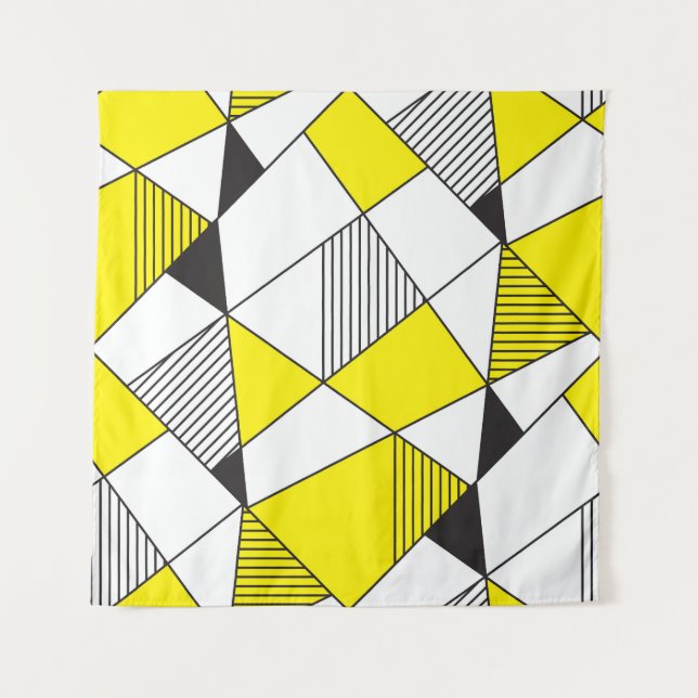 Geometric Shapes: Minimalist Seamless Pattern. Tapestry (Front)