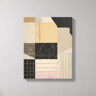 Geometric Shapes Modern Colourful Wrapped Art Canv Canvas Print