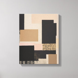 Geometric Shapes Modern Colourful Wrapped Art Canv Canvas Print