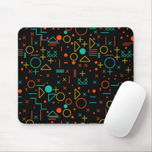 Geometric shapes mouse pad