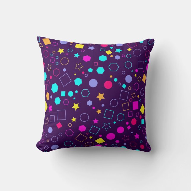 Geometric Shapes Pattern Cushion (Front)