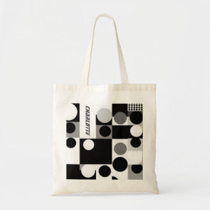 geometric shapes pattern modern 60s retro Tote Bag