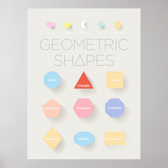 Geometric Shapes Poster (Front)