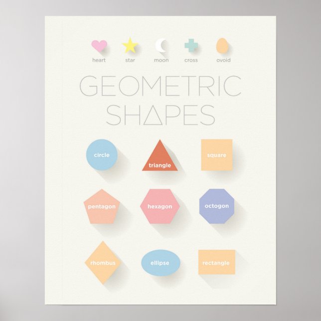 Geometric Shapes Poster (Front)