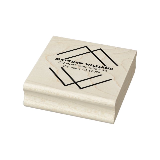 Geometric Shapes Rubber Stamp (Stamp)
