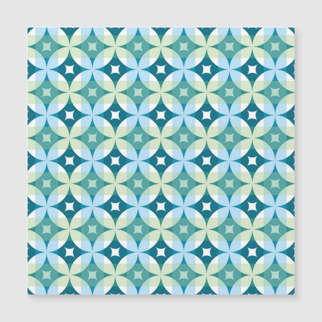 Geometric shapes, vintage abstract wallpaper. (Front)