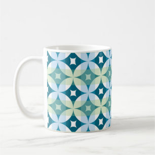 Geometric shapes, vintage abstract wallpaper. coffee mug