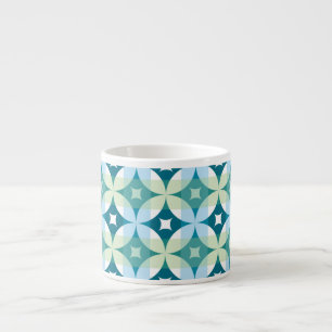 Geometric shapes, vintage abstract wallpaper. espresso cup