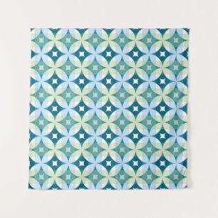 Geometric shapes, vintage abstract wallpaper. tapestry