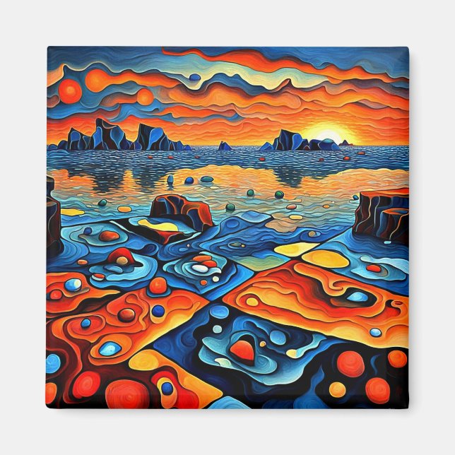 Geometric Shore Magnet (Front)