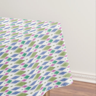 Geometric simple multicolored abstract pattern tablecloth