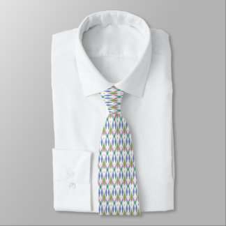 Geometric simple multicolored abstract pattern tie