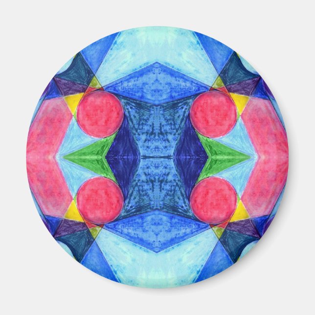 Geometric Skittles Magnet (Front)