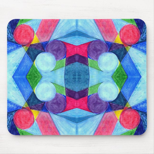 Geometric Skittles Mousepad (Front)
