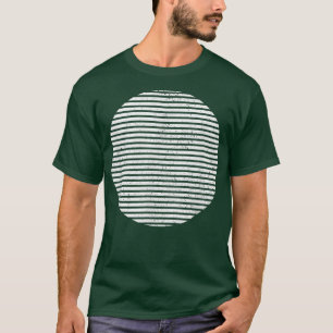 Geometric Sliced Circle Shape Lines Geometry Art D T-Shirt