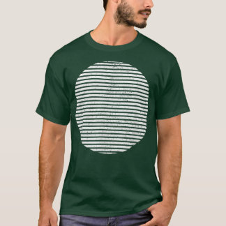 Geometric Sliced Circle Shape Lines Geometry Art D T-Shirt