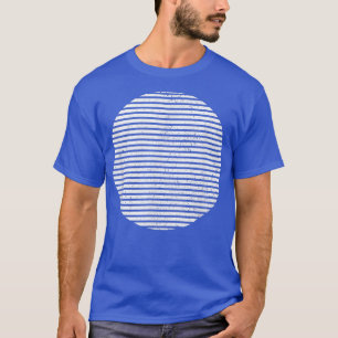 Geometric Sliced Circle Shape Lines Geometry Art D T-Shirt