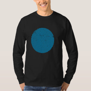 Geometric Sliced Circle Shape Lines Geometry Art D T-Shirt