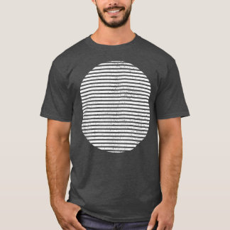 Geometric Sliced Circle Shape Lines Geometry Art D T-Shirt
