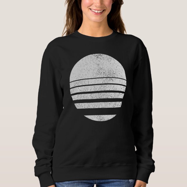 Geometric Sliced Circle Shapes Lines Geometry Dist Sweatshirt (Front)
