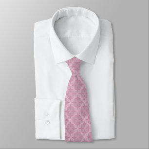 Geometric smoky lilac art deco tie