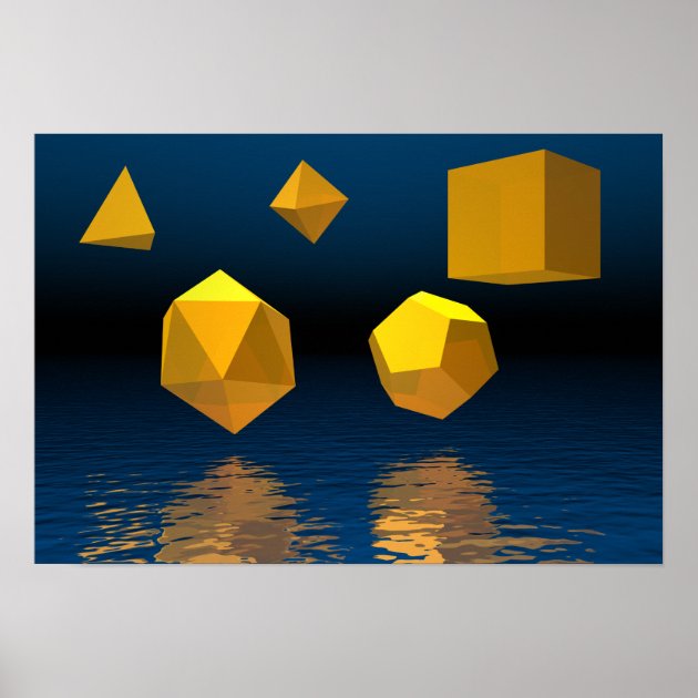 solid shapes poster