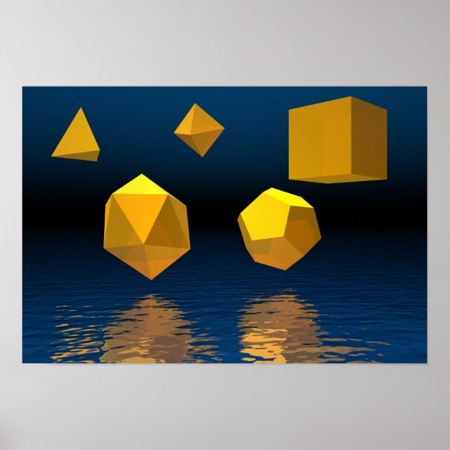 Geometric Solids Poster (Front)