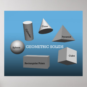 Geometric Solids  *UPDATED* Poster