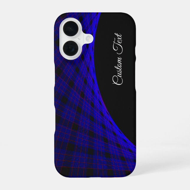Geometric Space Carpet iPhone 16 Case (Back)