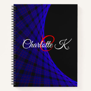 Geometric Space Carpet Spiral Notebook