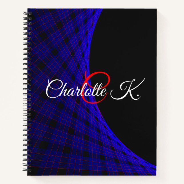 Geometric Space Carpet Spiral Notebook (Front)