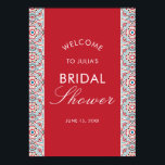 Geometric Sparkles Copper Metallic Bridal Shower Poster<br><div class="desc">Beautiful Invitation to celebrate Special occasions and festivals comes with digital and E-invitation as per your request. We would love to replicate our designs to make multiple products like rsvp cards, labels envelopes, and more. Customisation is available for ready to print on request at info@shamaurcreatif@gmail.com Look Forward to hearing from...</div>