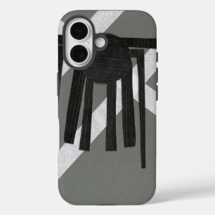 Geometric Spider Design iPhone 16 Case