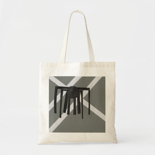 Geometric Spider Design Tote Bag (Front)