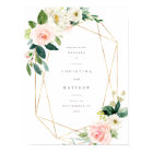 Geometric Spring Romance Wedding Welcome Sign