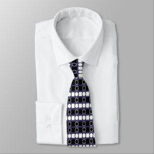 Geometric Square Circle Geometric Tie