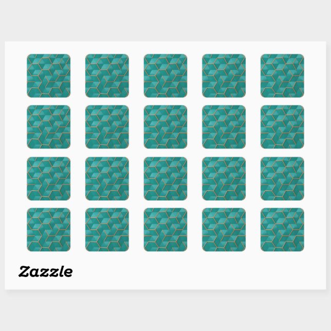 geometric square sticker (Sheet)