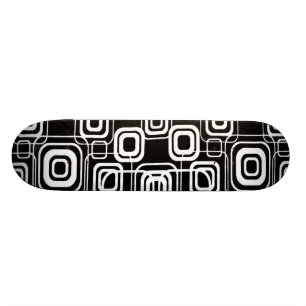 Geometric Squares Abstract Design Skateboard