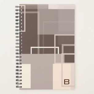 Geometric Squares - Chocolate Cream Planner