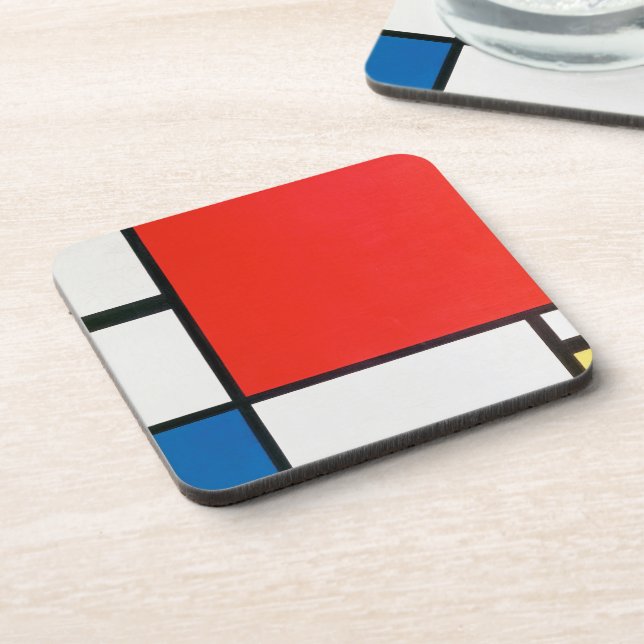 Geometric Squares Coaster | Modern Design  (Left Side)
