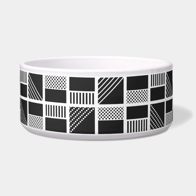Geometric Squares pet bowls (Front)