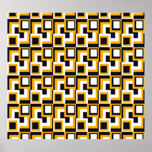 Geometric Squares: Seamless Print