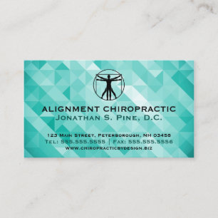 Geometric Standard Chiropractic Business Cards
