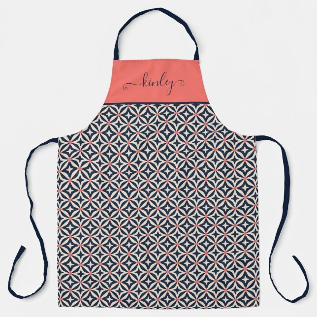 Geometric Star Pattern Apron (Front)